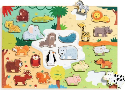 Puzzle druri për fëmijë Djeco Animo, 22 pjesë, shumëngjyrësh
