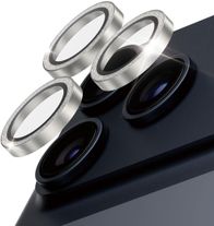 Mbrojtës kamere PanzerGlass Hoops, për iPhone 17 Pro 17 Pro Max 16 Pro 16 Pro Max, Glitter argjendi