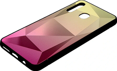 Mbulesë telefoni Mocco Stone Ombre, silikon, gradient e verdhë rozë