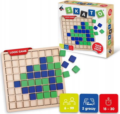 Loja tavolinë Askato Wooden Skato, strategjike, prej druri, shumëngjyrëshe