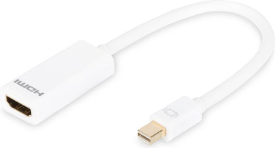 Përshtatës Digitus AV DisplayPort Mini - HDMI, i bardhë