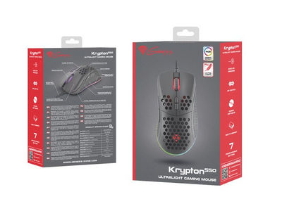 Maus gaming Genesis Krypton 550, optik, RGB, i zi