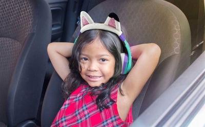 Kufje Bluetooth Gabby's Dollhouse për kalamoj, me veshë mace, pa tela, shumëngjyrëshe