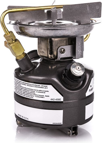 Shporet kampingu Coleman Unleaded Feather Stove, benzinë pa plumb, kompakt, argjendtë