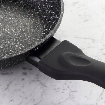 Тиган Tiross Frying Pan, 24 cm, облога мермер, сива