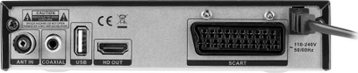 Marrës DVB T Cabletech URZ0336B, USB, ekran dixhital, i zi