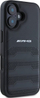 Mbulesë telefoni AMG AMHCP16SGSEBK për iPhone 16 6.1", hardcase lëkurë, e zezë