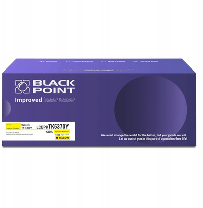 Toner printeri Black Point TK-5370Y, për Kyocera MA3500 PA3500, 6500 faqe, i verdhë