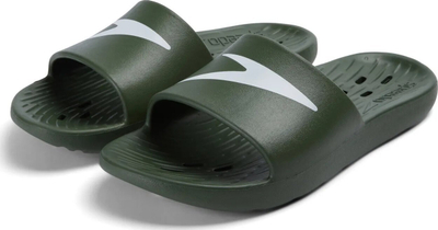 Shapka pishine Speedo Slide për burra, jeshile e errët