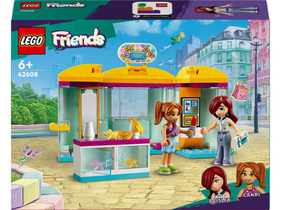 Set ndërtimi LEGO Friends 42608 Tiny Accessories Shop, 6+, me Paisley dhe Candi, shumëngjyrësh