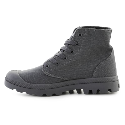 Këpucë Palladium Mono Chrome 73089 089, kanavacë, taban gome, gri