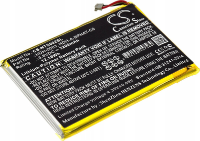 Bateri rikarikuese Cameron Sino CS-NTS002SL për Nintendo Switch Lite, 3200mAh, e zezë