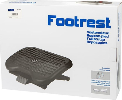 Mbajtëse ergonomike për këmbë BLOW 44-741, e rregullueshme, antirrëshqitëse, gri