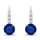 Set Pendant dhe vathë për femra Brilio Silver SET274WB, të argjendta/ të kaltra