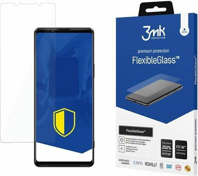 Xham mbrojtës 3MK FlexibleGlass për Sony Xperia 1 III, hibrid, super i hollë, transparent