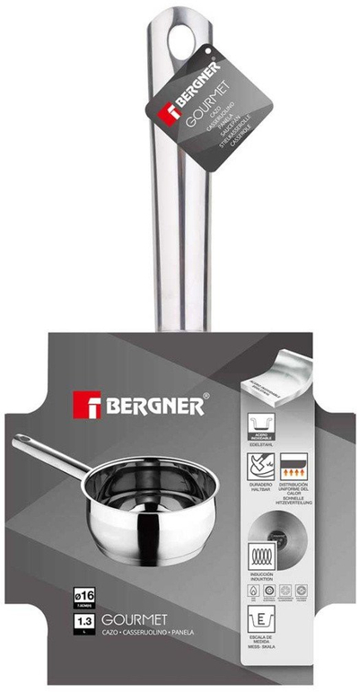 Tигањ за сос Bergner Gourmet Induction BG-6372, 16 cm, нерѓосувачки челик, сребрена