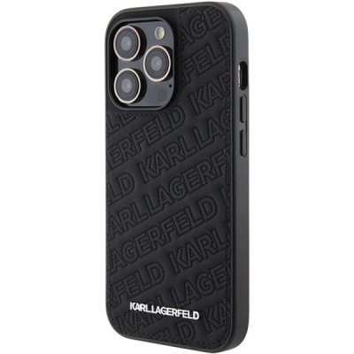 Këse telefoni Karl Lagerfeld PU Quilted, për iPhone 15 Pro, e zezë