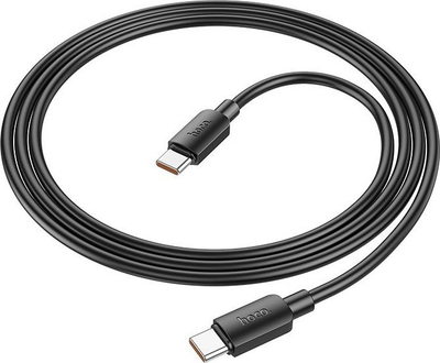Kabllo Hoco Hyper PD X96, USB C në USB C, 100W, 1m, e zezë