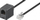 Kabllo zgjatues telefoni Wentronic Goobay 68258, RJ-11 M në RJ-11 F, 15 m, e sheshtë, e zezë