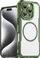 Mbulesë silikoni MagSafe Leading Series për iPhone 16 Pro, jeshile