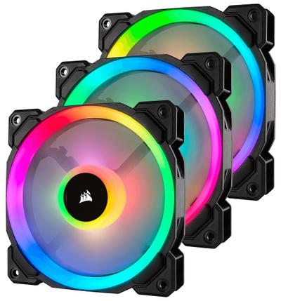Ftohës Corsair LL120 RGB, 12 cm, i zi / i bardhë