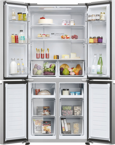 Frigorifer Side by Side Haier Cube 83 Series 3 HCR3818ENMM, 467L, klasa E, inoks
