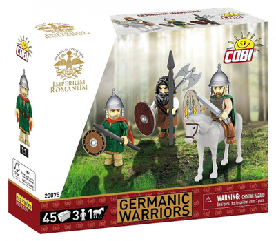 Set ndërtimi COBI German Warriors 20075, figura luftëtarësh, Imperium Romanum