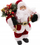 Figurinë Babagjyshi Feeric Christmas, 30 cm, kadife, e kuqe me të bardhë