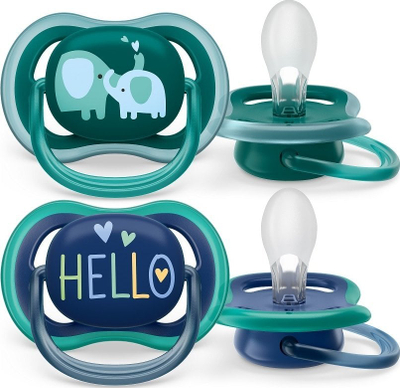 Biberon qetësues Philips Avent Ultra Air SCF349/18, 18m+, set 2 copë, për djem