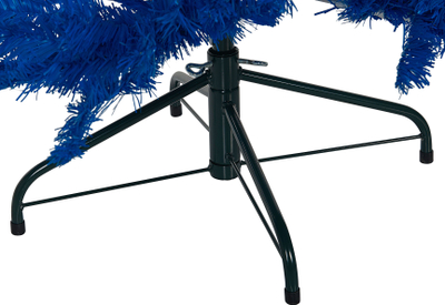 Pemë artificiale Krishtlindjesh FARNHAM, 120cm, me këmbë metal, blu