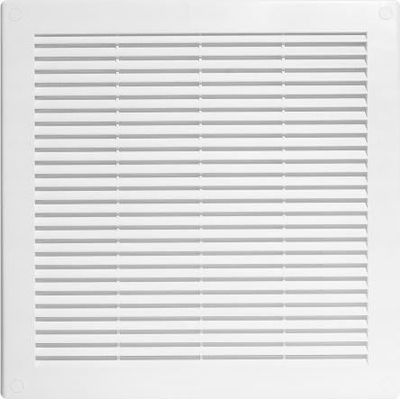 Grilë ventilimi Awenta TRU6, 200x200mm, me rrjetë mbrojtëse, e bardhë