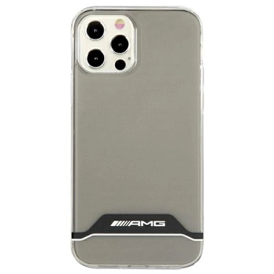 Kapak telefoni AMG AMHCP12MTCBW, për iPhone 12 12 Pro, transparent, me kornizë zi e bardhë