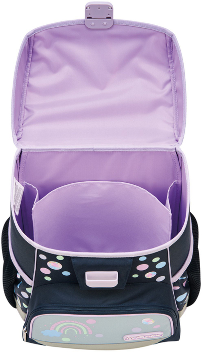 Set çantë shkollore Herlitz Loop Plus Unicorn Dreams, 17L, për vajza, blu rozë