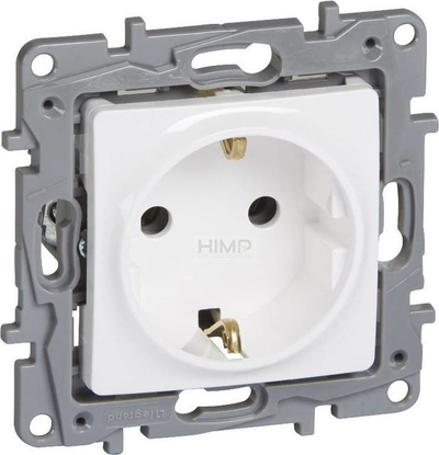 Prizë Schuko Niloe 764539, 16 A, 250 V~, e bardhë