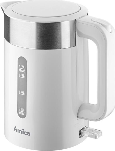 Çajnik elektrik Amica KD 3011, 1.7L, 2200W, i bardhë