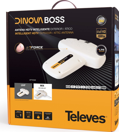 Antene TV Televes Dinova MIX Boss DVB-T2, UHF VHF, e bardhë
