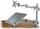 Mbajtëse tavoline Lindy Desk Mounting Bracket 40692, 450mm, tub 570mm, argjendtë