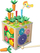 Kub edukativ prej druri LEAN Toys 6in1, multifunksional, sensorial