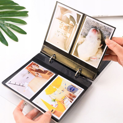 Album fotografish LoveInstant Moon, 100 foto, për Fujifilm Instax Mini, i zi