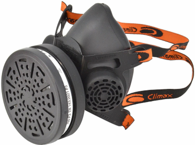 Maskë gjysmëfytyre Climax 745, filtra të këmbyeshëm, standard EN 140, e zezë
