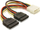 Kabllo Delock SATA MOLEX (M)SATA (F) X2 10 CM (60102)