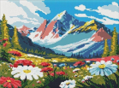 Set mozaiku me diamante Norimpex Diamond Mosaic Contrasts of Nature, 30x40 cm, dekorativ, shumëngjyrësh