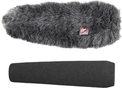 Set mbrojtës mikrofoni Rycote 18cm SGM Foam and Windjammer, për mikrofon shotgun, gri
