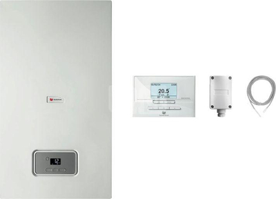 Furrë me gaz Saunier Duval, 18.4kW, e argjendtë