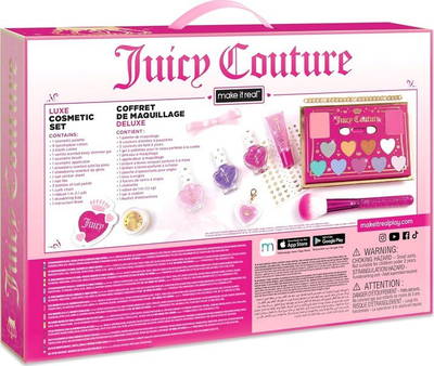 Set kozmetik Make It Real Juicy Couture Luxe, lip gloss dhe byzylyk me varëse, multingjyrësh