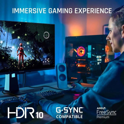 Monitor gaming ViewSonic XG272 27", 1440p, 240 Hz OLED, i bardhë