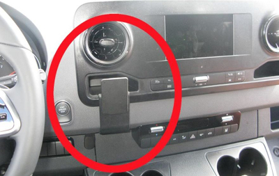 Mbajtëse ProClip Brodit 855442 për Mercedes Benz Sprinter, montim në mes, ABS, e zezë