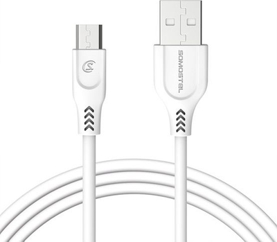 Kabllo Somostel USB 3.0 në Lightning, 1.2 m, e bardhë