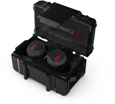 Kufje mbrojtëse PerfectPro H-10, Bluetooth 5.3, të kuqe