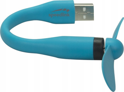 Ventilator USB Speedlink Aero Mini, port USB A, qafë e lëvizshme, blu